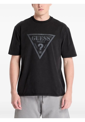 GUESS USA logo-print T-shirt - Black