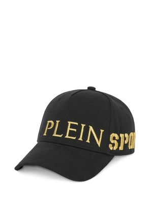 Plein Sport logo-embroidered baseball cap - Black