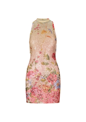 Roberto Cavalli Miami Flowers sleeveless dress - Pink
