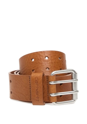 Carhartt WIP Script-logo leather belt - Neutrals