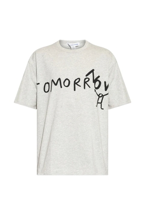 Comme Des Garçons Shirt graphic-print cotton T-shirt - Grey