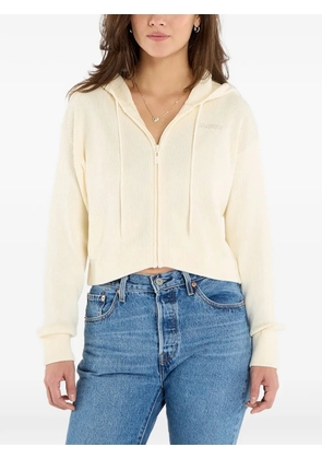 GUESS USA Flamina ribbed-knit zip-up cardigan - Neutrals