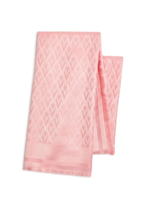 Valentino Garavani Toute La V wool and silk shawl - Pink
