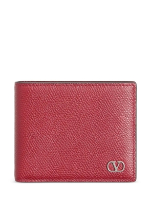 Valentino Garavani VLogo Signature grainy calfskin wallet - Red