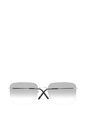 Silhouette rectangle-frame glasses - Silver