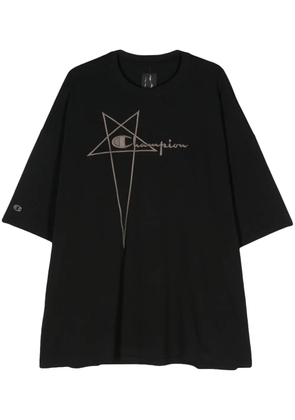 Rick Owens X Champion logo-embroidered T-shirt - Black