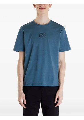 Ea7 Emporio Armani logo-patch T-shirt - Blue