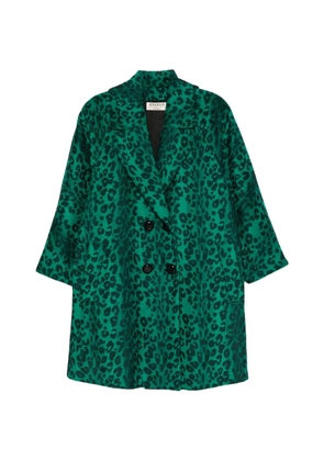 A.N.G.E.L.O. Vintage Cult 1980s leopard-print double-breasted coat - Green