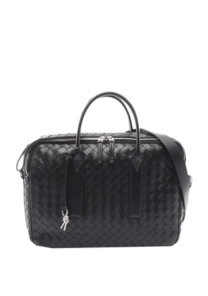 Bottega Veneta Pre-Owned 2012-2026 Medium Lambskin Intrecciato Getaway satchel - Black