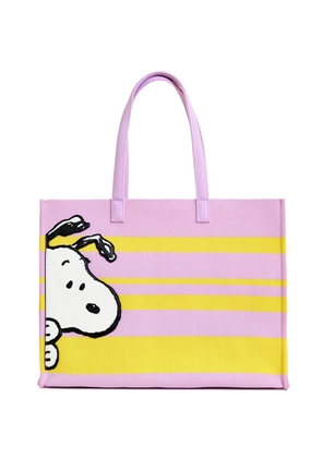 Essentiel Antwerp Peanuts™ graphic striped tote bag - Pink