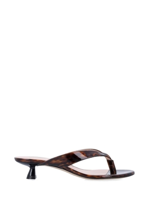 Stuart Weitzman Rio Sleek tortoiseshell-effect sandals - Brown
