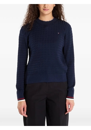 Tommy Hilfiger cable-knit jumper - Blue