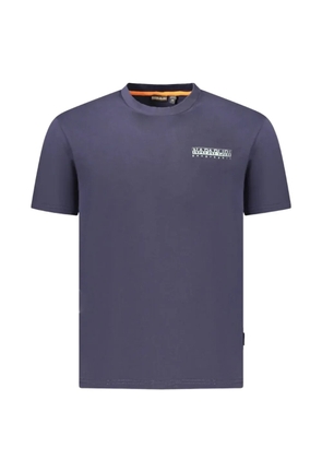 Napapijri logo-print T-shirt - Blue