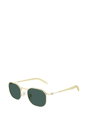 Montblanc geometric-frame sunglasses - Gold