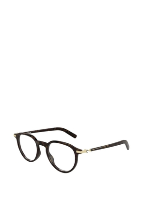 Montblanc round-frame glasses - Brown