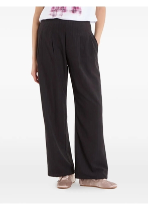 Desigual pinstripe pleated trousers - Black