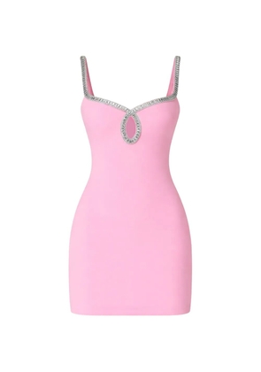 Retrofete crystal-embellished cutout mini dress - Pink
