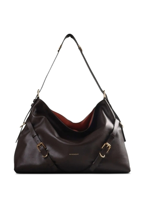 Givenchy buckle strap leather tote bag - Brown