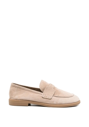 SERGIO MORETTI FIRENZE suede loafers - Neutrals