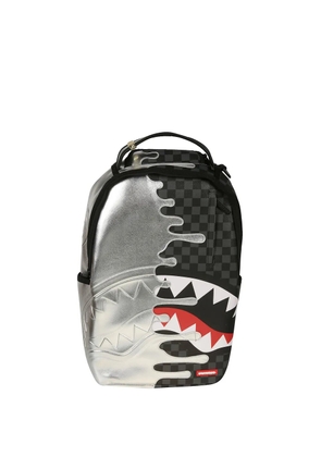 Sprayground checkered metallic-finish backpack - Black