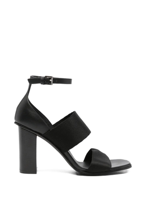 Max Mara Masode buckle-fastening block-heel sandals - Black