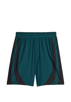 Y-3 colourblock shorts - Green