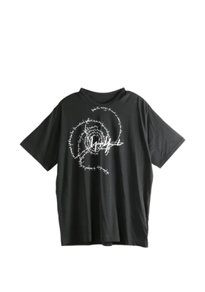 Yohji Yamamoto graphic-print T-shirt - Black