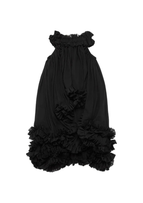 Noir Kei Ninomiya ruffled sleeveless dress - Black