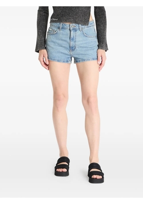 GUESS USA high-rise denim shorts - Blue