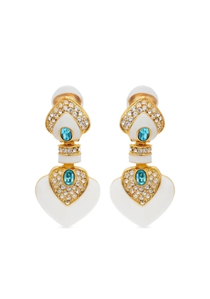 Kenneth Jay Lane Heart drop earrings - Gold