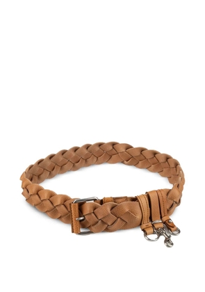 Miu Miu braided leather belt - Neutrals