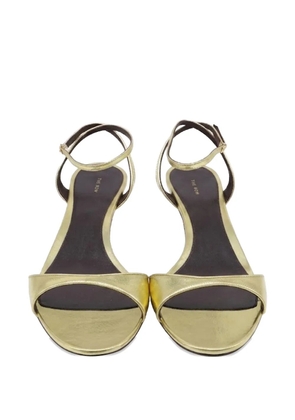 The Row Pre-Owned Vika ankle strap sandals - Gold