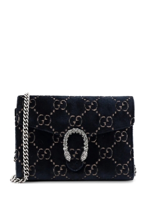 Gucci Pre-Owned Dionysus Chain Wallet GG Velvet Small crossbody bag - Blue
