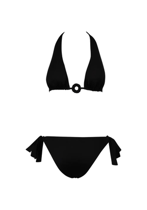 Fisico ring-tie bikini - Black