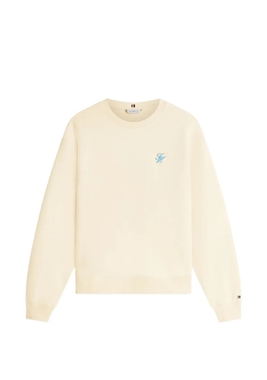 Tommy Hilfiger embroidered-logo sweater - Neutrals