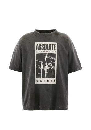 SAINT MXXXXXX x Kosuke Kawamura graphic-print T-shirt - Black