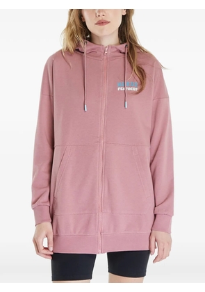 Horsefeathers Naava logo-print zip-up hoodie - Pink