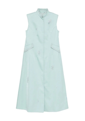 SHIATZY CHEN Scape-of-Curve embroidered coat - Green