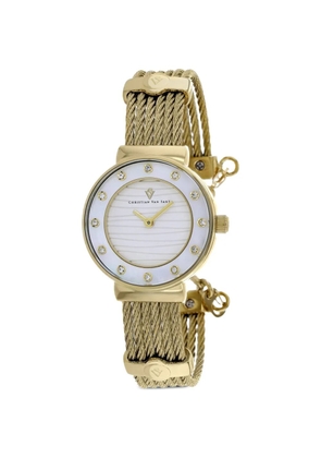 CHRISTIAN VAN SANT Cavo cable-link 28mm watch - Silver