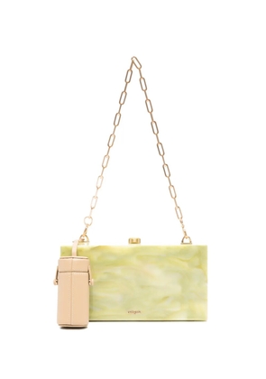 Cult Gaia Backgammon clutch bag - Green