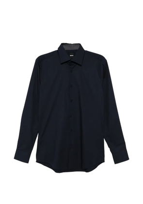 BOSS easy-iron poplin shirt - Blue