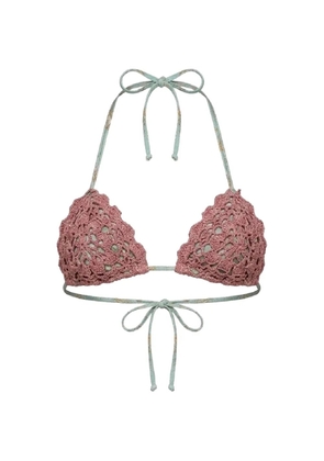 Del Maar Zuna crochet-detail bikini top - Green