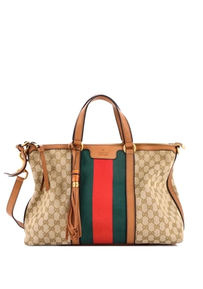 Gucci Pre-Owned Rania Convertible Top Handle Bag Web GG Canvas Medium tote bag - Brown