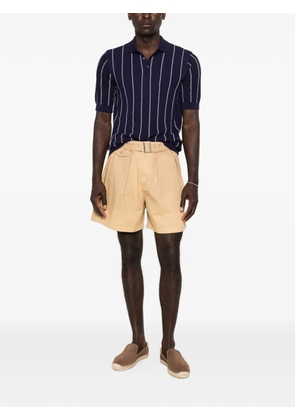 gallia striped buttoned polo shirt - Blue