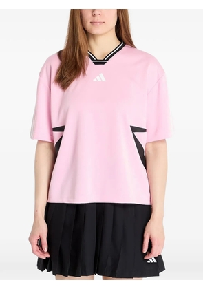 adidas Tiro Cut 3-Stripes colorblock T-shirt - Pink