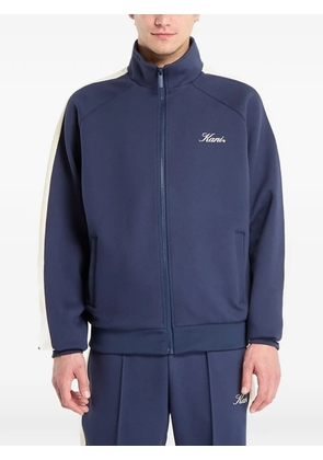 karl kani side-stripe logo-embroidered sweatshirt - Blue