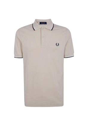 Fred Perry twin-tipped pique polo shirt - Neutrals