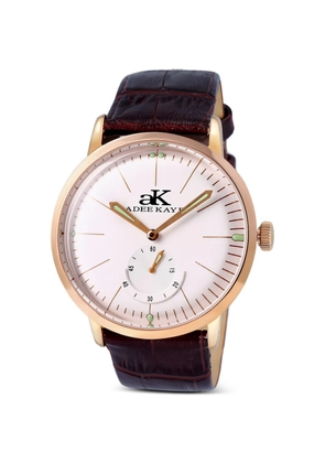 ADEE KAYE Simplicity leather watch - White