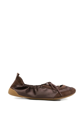 Chloé Kick lace-up sneakerina - Brown