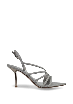 Le Silla glitter-detail strappy heeled sandals - Silver